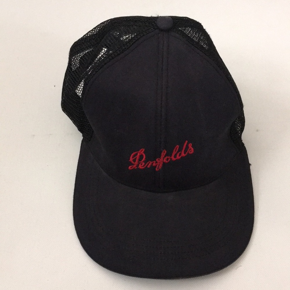Penfold’s wine black embroidered trucker hat cap